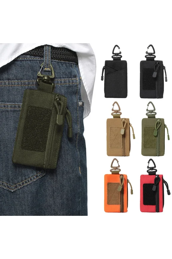 Outdoor EDC Molle Pouch Wallet Mini Portable Key Card Case EDC Pouch Bag Purse
