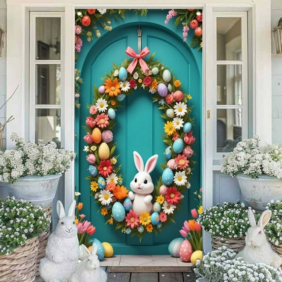 Outdoor Easter Decor Party Theme Decorations Front Door Easter Decoration Easter Decorations Outdoor