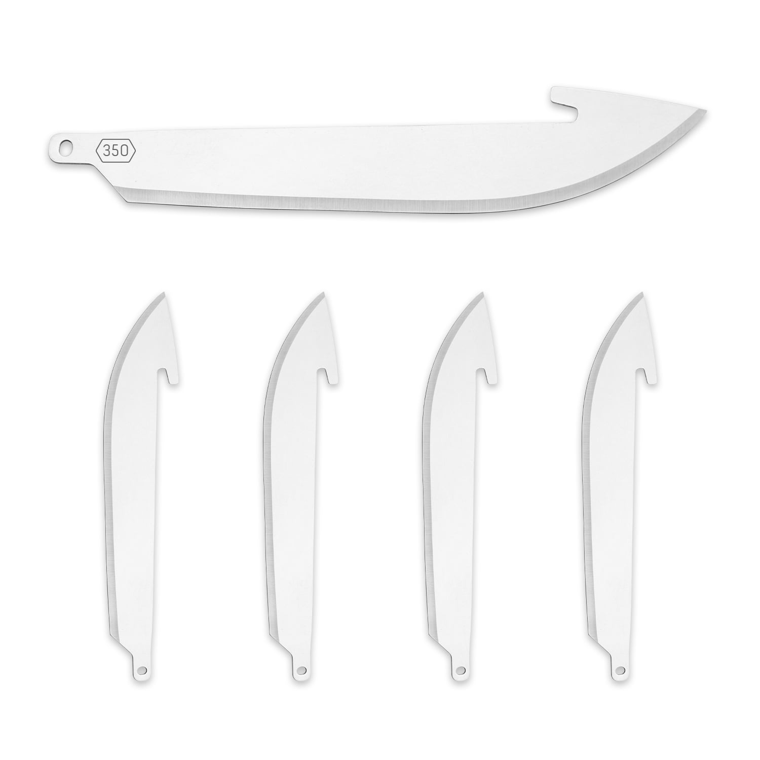 Outdoor Edge 3.5" RazorSafe Drop-Point Blade 5 pack