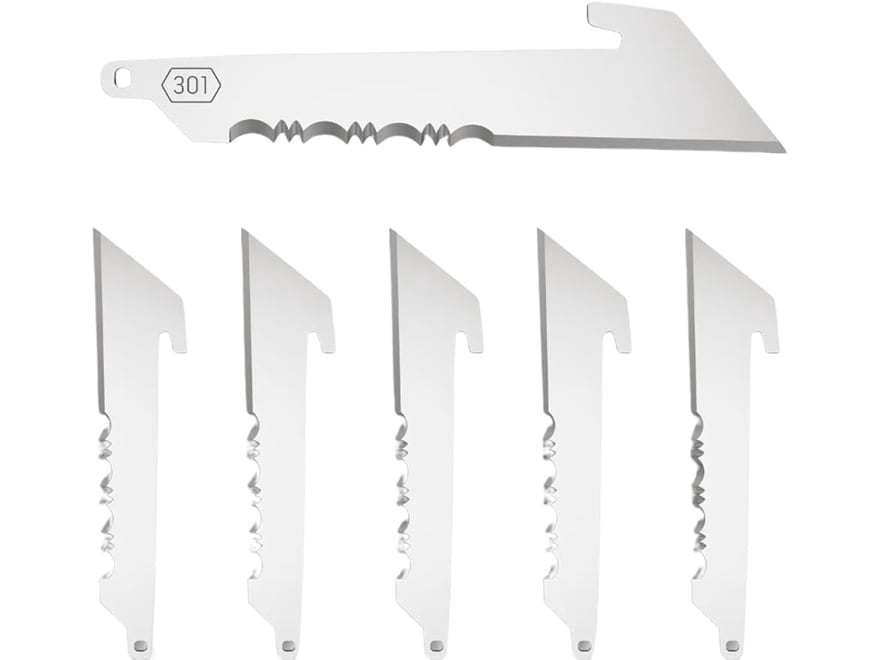 Outdoor Edge Cutlery 3" Utility with Serrations Knife Replacement Blades 6 PK