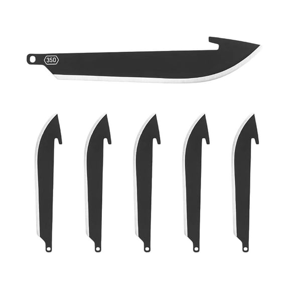 Outdoor Edge RazorSafe Drop Point Knife Replacement Blades Black 6PK