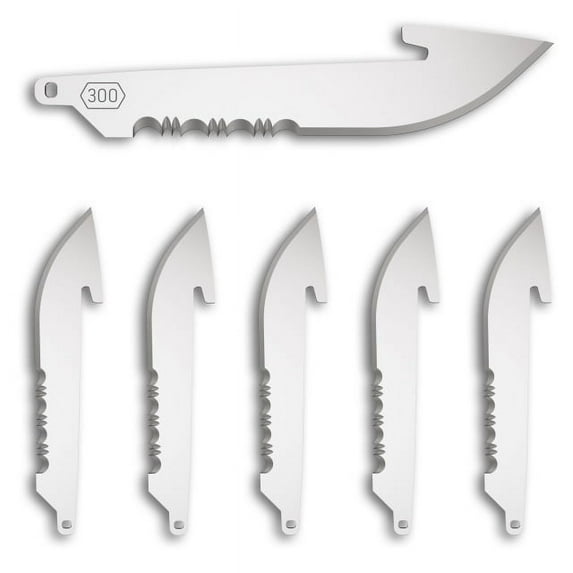 Outdoor Edge RRS30-6C 6-Pack 3in Serrated Blades for Outdoor Edge Razor Knife
