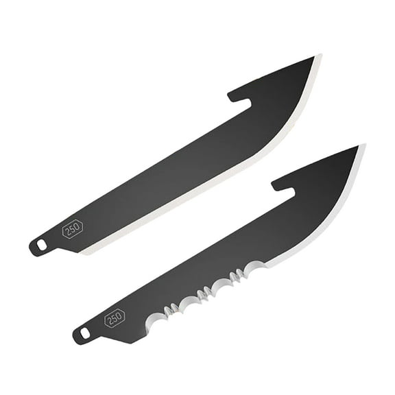 Outdoor Edge RazorSafe Carry Drop Point Knife Replacement Blades Black 6PK