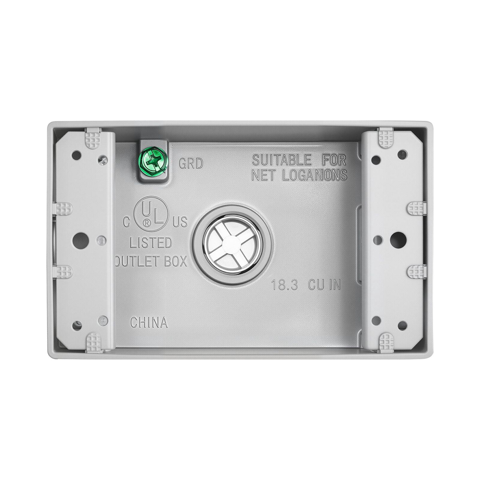 Outdoor Electrical Box,4-Pack,4.5x2.8x2 in,Weatherproof,Fits 1/2"  3/4" Conduit,18.3 Cu In