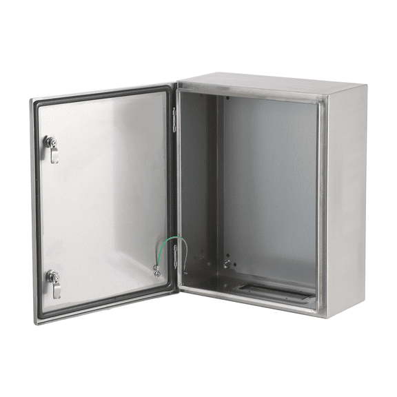 Outdoor Electrical Box IP66 Waterproof – 10x8x6 Inch Stainless Steel Junction Box with Mounting Plate, Safety Lock, Ground Screw – Indoor Outdoor Projects