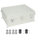 Outdoor Electrical Junction Box, 20.87 x 16.92 x 7.87 in, ABS Plastic ...