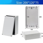 Outdoor Electrical Junction Box Ip66 Waterproof Plastic Project Box 200X120X75Mm