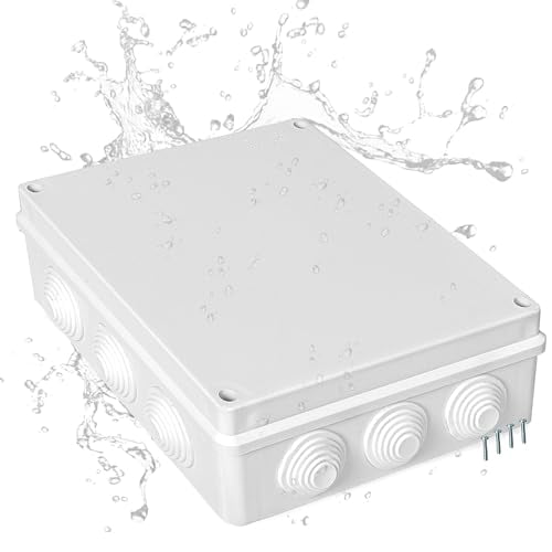 Iron Forge Cable Outdoor Electrical Junction Box - 12 x 10 x 4.8 Inch Dustproof Waterproof Electrical Box for Outdoor - Universal Durable Electrical Project Enclosure Box