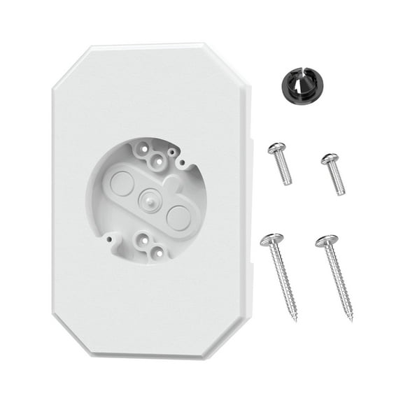 Outdoor Electrical Mounting Plate Systems With Double Lap Siding Panel