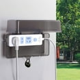 thumbnail image 1 of Outdoor Electrical extension cord Box Rainproof w/ 4 output holes Large lockable, 1 of 6