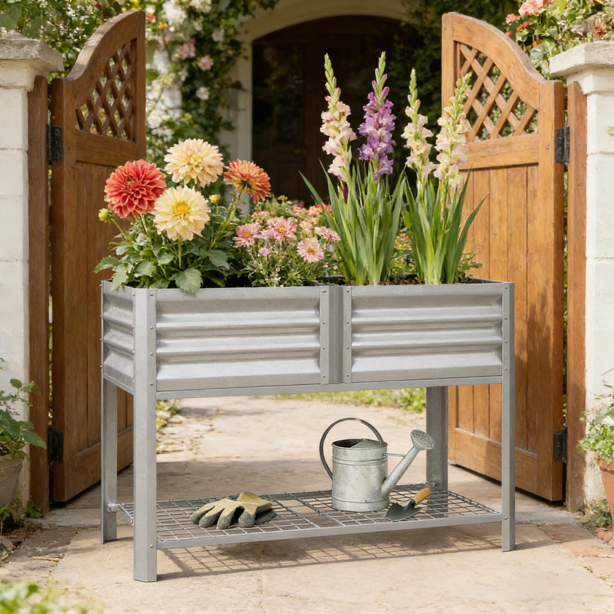 Outdoor Elevated Planter Box Raised Garden Bed