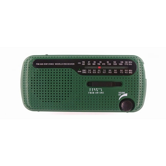 Outdoor Emergency LED Light FM/AM Solar Hand-cranked Rechargeable Radio Can Charge e Phones ,Easy to Operate