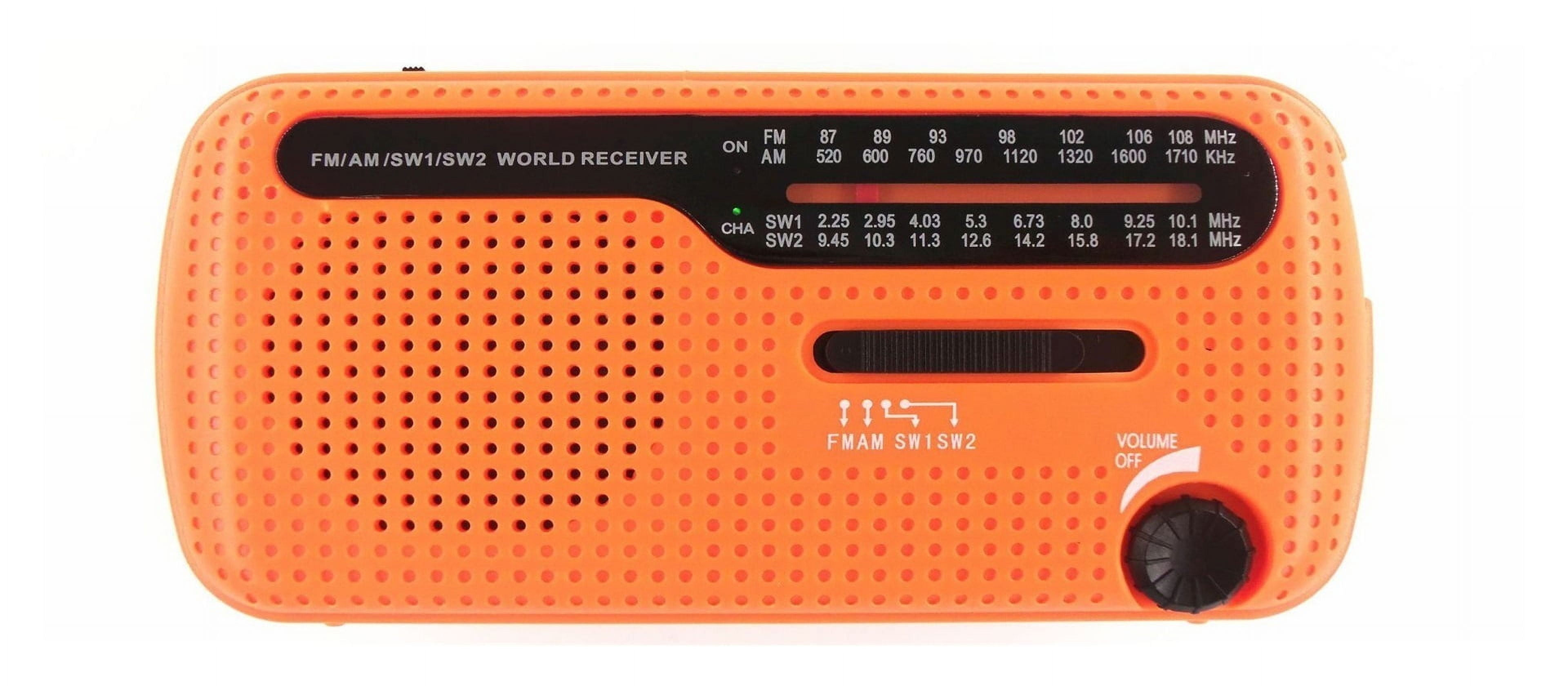 Outdoor Emergency LED Light FM/AM Solar Hand-cranked Rechargeable Radio Can Charge e Phones ,Portable