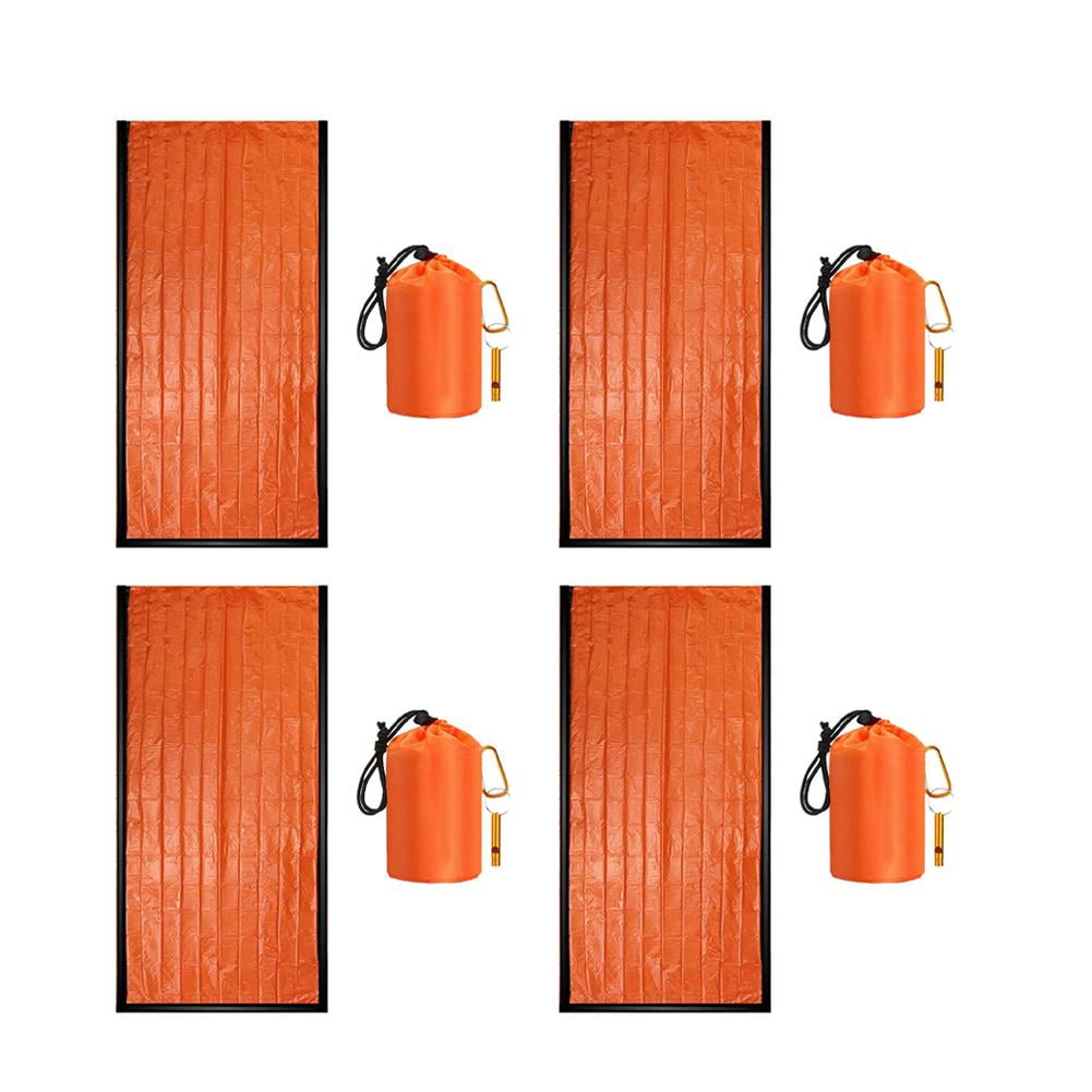 Outdoor Emergency Sleeping Bag with Whistle - Waterproof, Windproof Survival Gear for Camping, Hiking, and Extreme Weather Survival