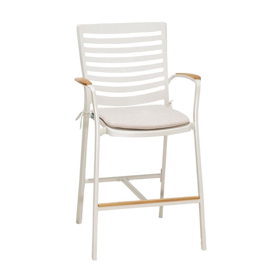 Outdoor Escape Bar Stool Outdoor Bar Stools with Teak Accents and Bar Height Chairs