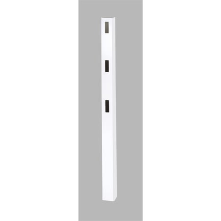 Universal Forest Products 3-Rail Vinyl Fence Post - White - 5" x 84"