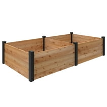 Outdoor Essentials Haven 4 ft. x 8 ft. Natural Cedar Raised Garden Bed