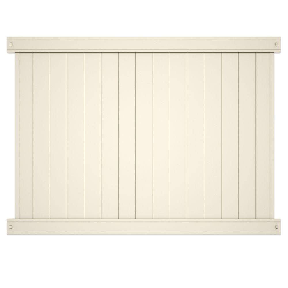 Outdoor Essentials Pro Series Lakewood 6x8 Tan Vinyl Privacy Fence
