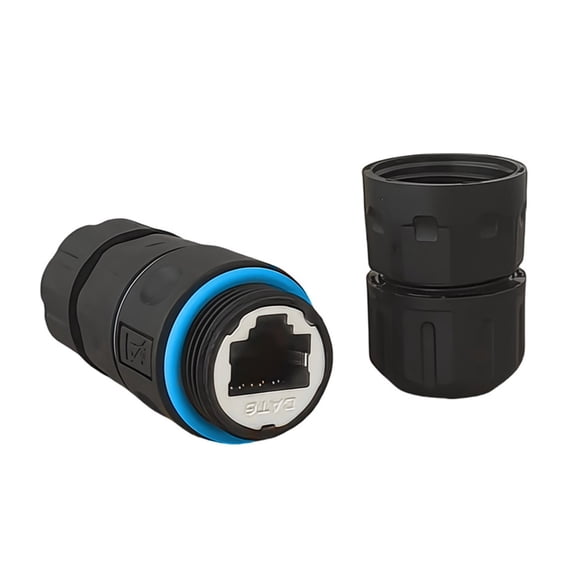 Outdoor Ethernet RJ45 Coupler Shielded CAT6 M20 Port Protected IP68 Extension Adapter Connector For Severe Area