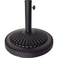 thumbnail image 1 of Outdoor Expressions 18 In. Round Black Concrete Umbrella Base SL-USC-51-BLK, 1 of 2