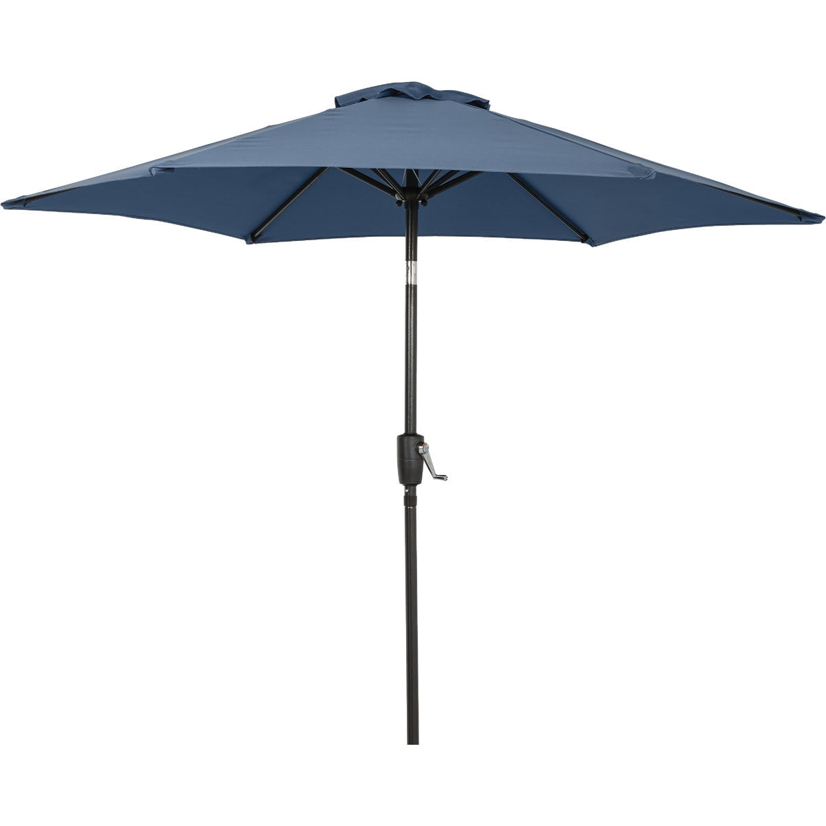 Outdoor Expressions 7.5 Ft. Aluminum Tilt/Crank Heather Blue Patio Umbrella — Residential Use, Standard Application