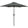 thumbnail image 1 of Outdoor Expressions Patio Umbrella Market Style - Aluminum Tilt Crank - 9 Ft, Gray, 1 of 2