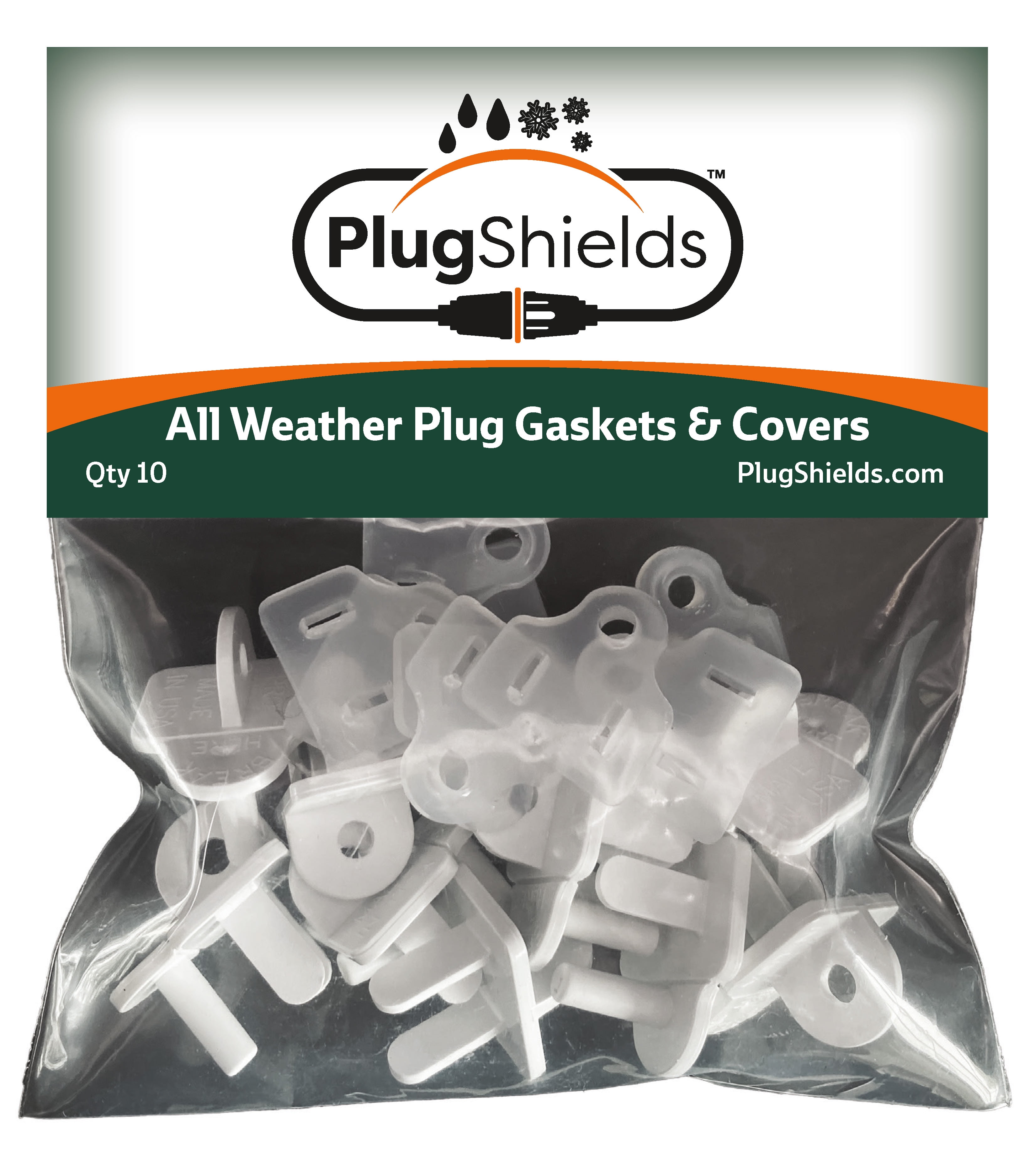 Outdoor Extension Cord Plug Gaskets & Christmas Light Plug Covers
