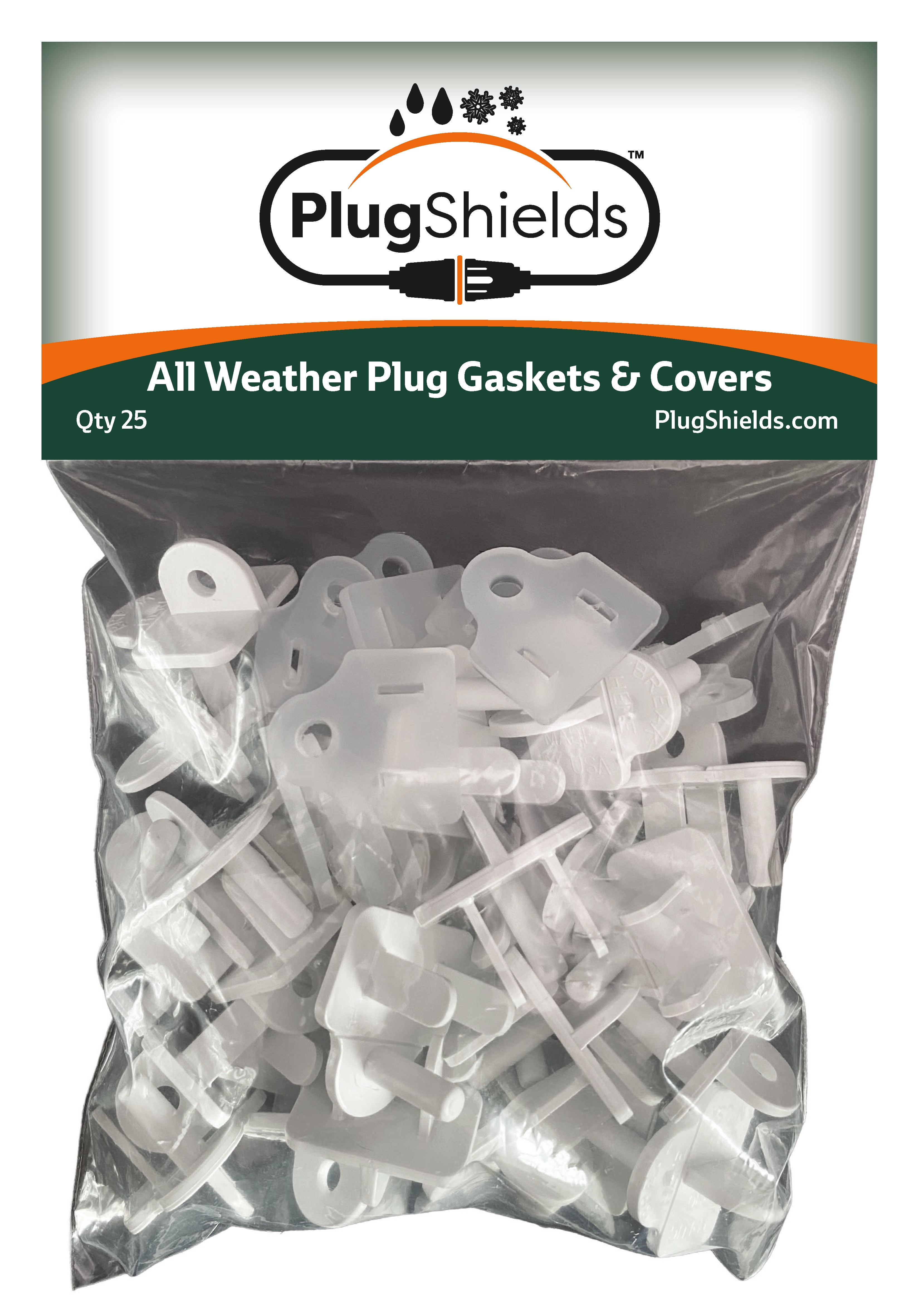 Outdoor Extension Cord Plug Gaskets & Christmas Light Plug Covers