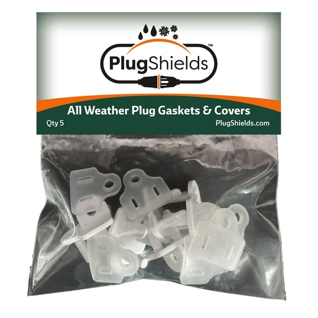 Outdoor Extension Cord Plug Gaskets & Christmas Light Plug Covers