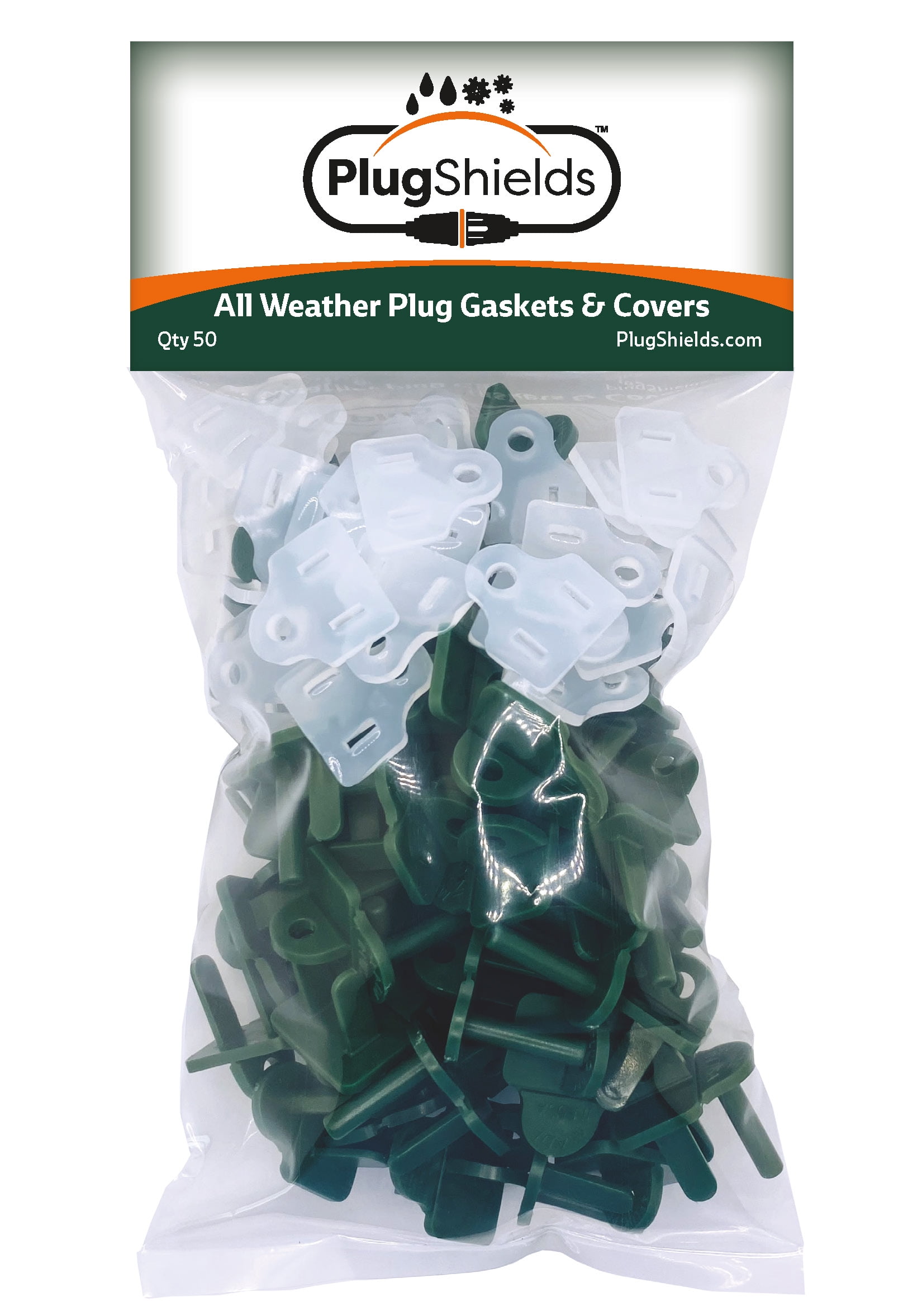 Weatherproof Plug Shields for Outdoor Extension Cords & Christmas Light