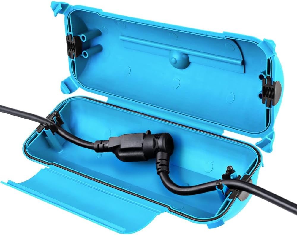 Outdoor Extension Cord Safety Cover with Waterproof Protector Seal