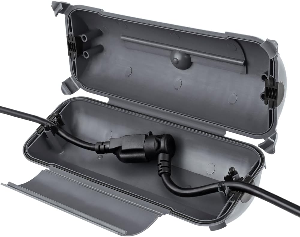 Outdoor Extension Cord Safety Cover with Waterproof Protector Seal