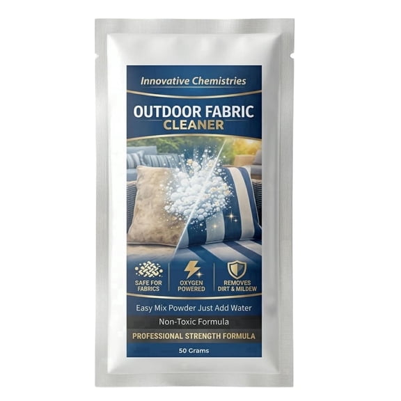 Innovative Chemistries Outdoor Fabric Cleaner, Oxygen Powered Cleaning Powder, 50 Gram Packet