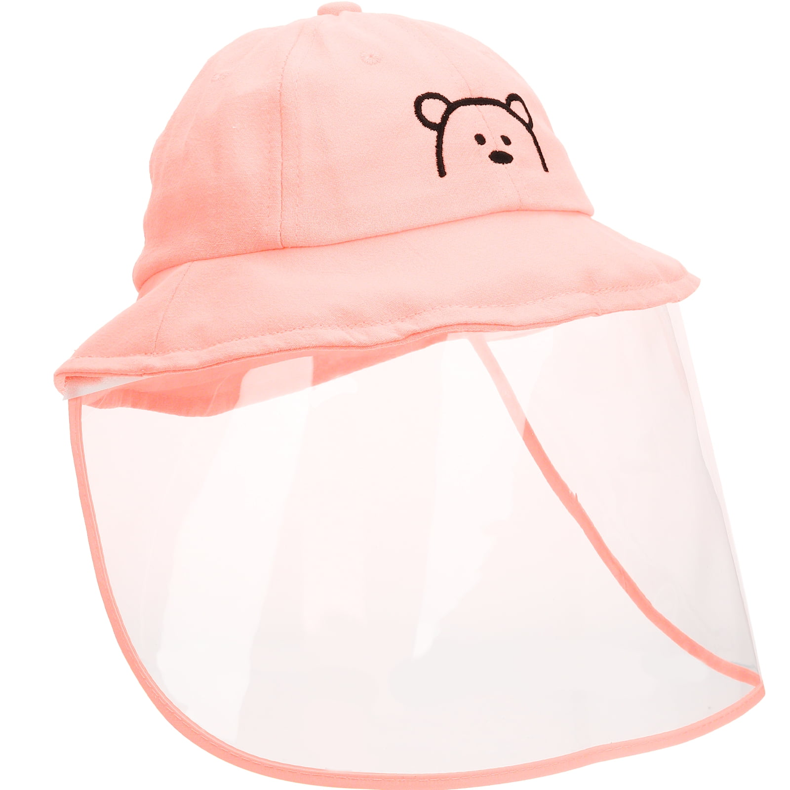 Outdoor Face Guarding Wide Brim Bucket Hat Kids Sun Hat Spring Hat