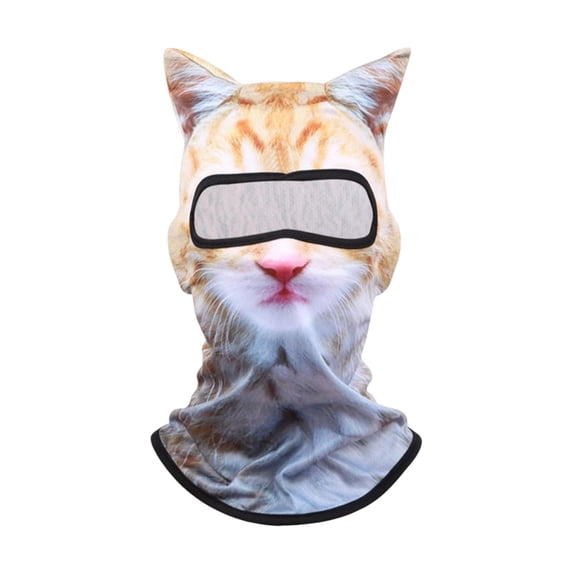 Outdoor Face Mask with Ears - Breathable and Windproof Balaclava for Festivals, Skiing, and Adventure
