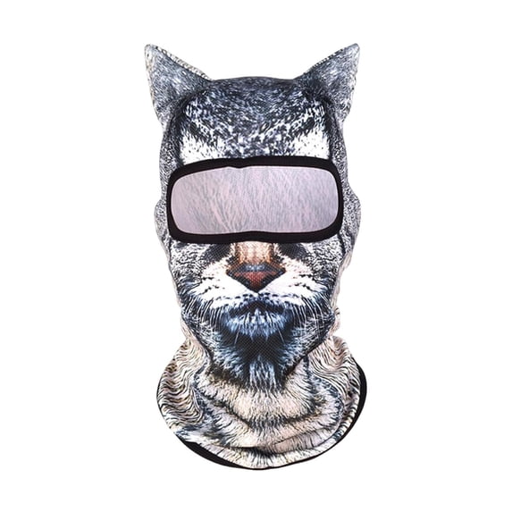 Outdoor Face Mask with Ears - Breathable and Windproof Balaclava for Festivals, Skiing, and Adventure