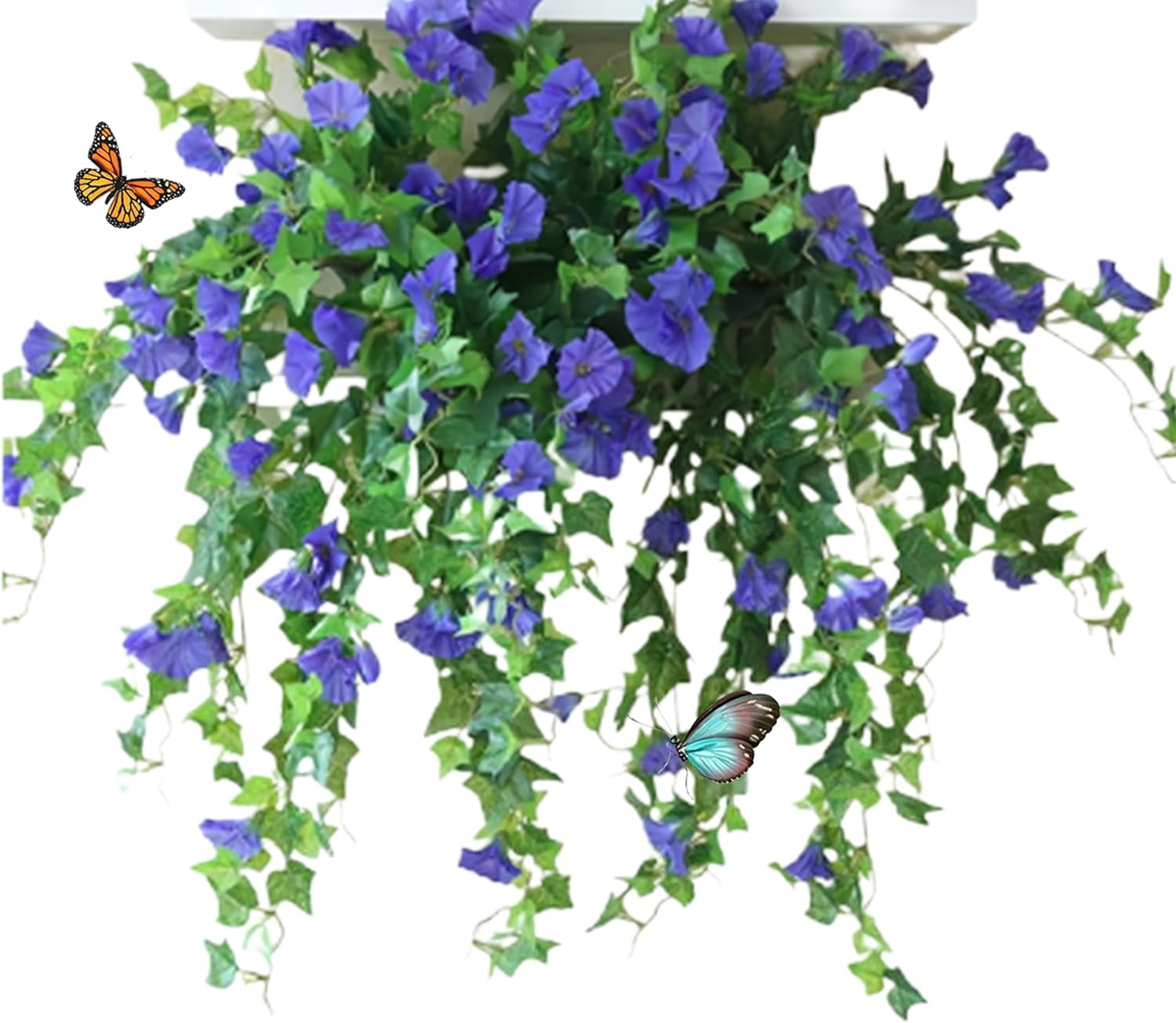 RVKXHD Artificial Petunias UV Resistant (2 Count)