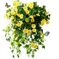 Realistic and Natural Colorfast Artificial Petunias for Hanging Planters (2 Count)