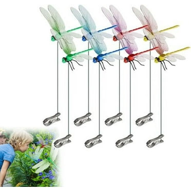 20PCS Wezxrauo Natural Dragonfly Hat Clips, Insect Repellent Hair