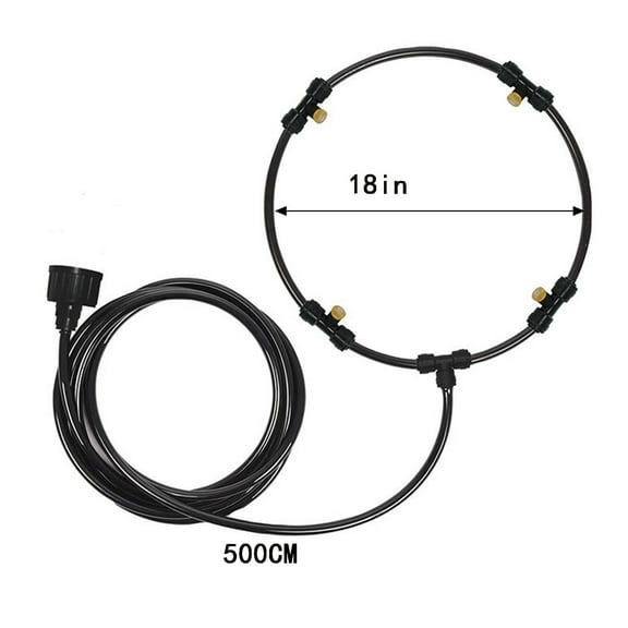 Outdoor Fan Misting Kit with 4 Brass Nozzles for Patios Decks Backyards Instant Cooling System Summer Water Sprayer Accessories for Outdoor Fans 16 18 Inch