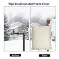 thumbnail image 1 of Outdoor Faucet Cover | Large Water Pipe & Hose Bib Protector | Winter Freeze Guard | Fits Standard Outdoor Faucets | Weather-Resistant Polyester | 15.75"x19.69" | 1 Pack, 1 of 9