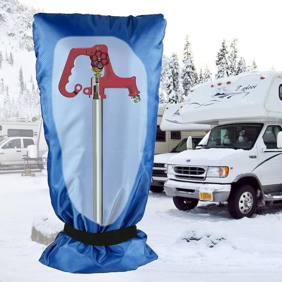 Outdoor Faucet Cover Socks 25”H x 13”W for Winter Freeze Protection, Outdoor Tap Cover, Large Faucet Covers for Outside, Reusable Yard Spigot Cover, Antifreeze Long Water Insulated - 1 Piece