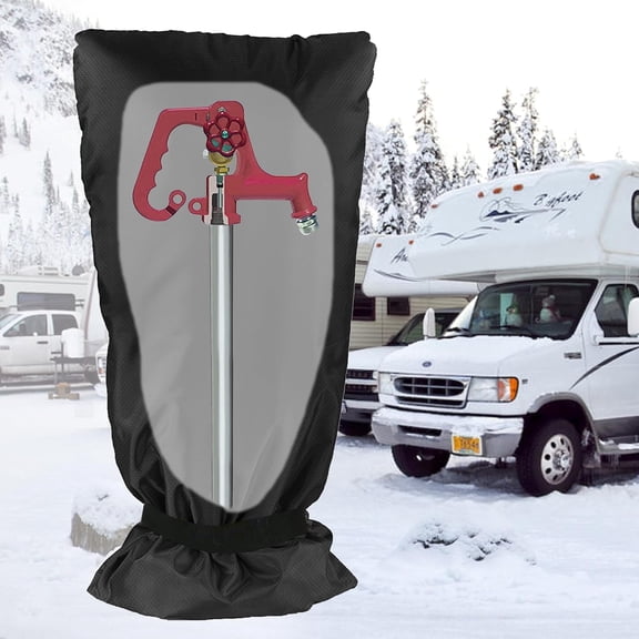 Outdoor Faucet Cover Socks 25”H x 13”W for Winter Freeze Protection, Outdoor Tap Cover, Large Faucet Covers for Outside, Reusable Yard Spigot Cover, Antifreeze Long Water Insulated - 1 Piece