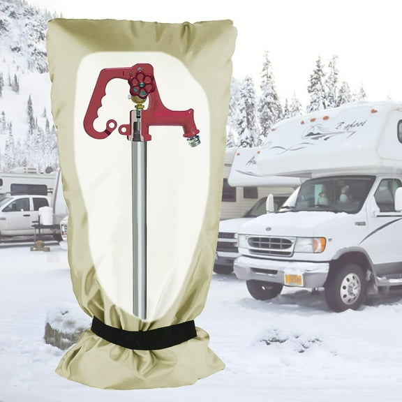 Outdoor Faucet Cover Socks 25”H x 13”W for Winter Freeze Protection, Outdoor Tap Cover, Large Faucet Covers for Outside, Reusable Yard Spigot Cover, Antifreeze Long Water Insulated - 1 Piece