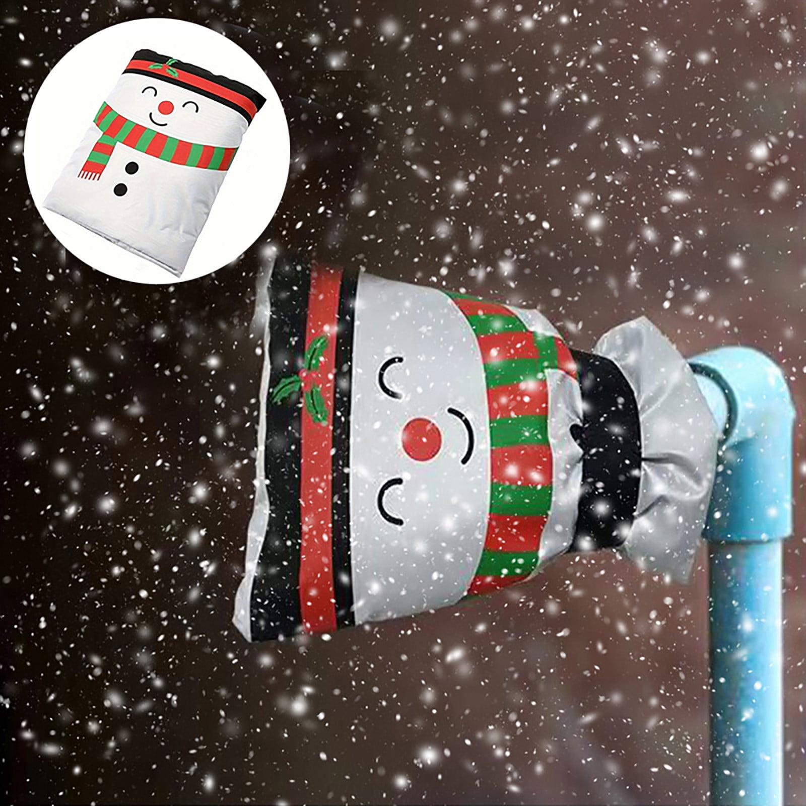 Outdoor Faucet Covers For Winter Snowman Hose Bib Covers For Winter Insulated Faucet Protector