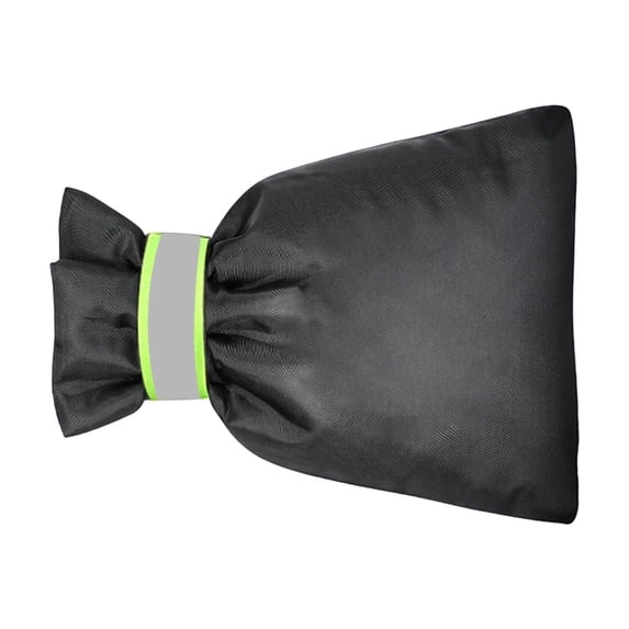 Outdoor Faucet Covers with Reflective Stripe, Waterproof Insulation Hose Bib Covers, Reusable Thickened Soft Faucet Spigot Covers for Winter Freeze Protection, Freeze-Free Protector(Black2,20x7.8")