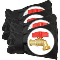 Outdoor Faucet Covers for Winter Freeze Protection, 7.9" H x 5.5" W Outside Garden Faucet Socks for Winter Waterproof Reusable Hose Bibs Insulated Spigot Cover