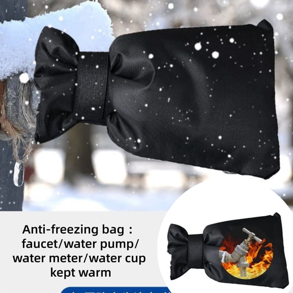 Outdoor Faucet Covers For Winter,Freeze Protection 9.5*16In Insulated Spigot Cover, Waterproof Hose Bib Covers For Freeze Protection, Patio Winterizing Home Must-Have Faucet Cover For Outside Yard