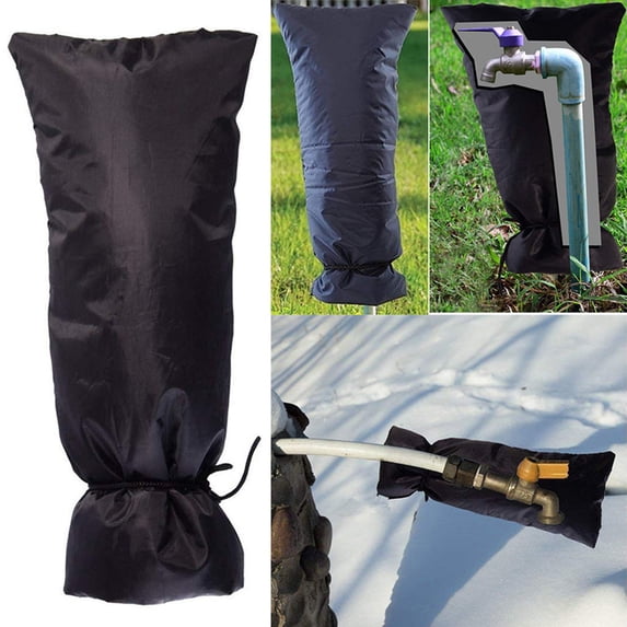 Outdoor Faucet Covers for Winter, Sprinkler Freeze Protector, 20”H x 8”W for Garden Lawn Faucets and Yard Hydrant, Waterproof Insulated Spigot Cover, Reusable Faucet Sock