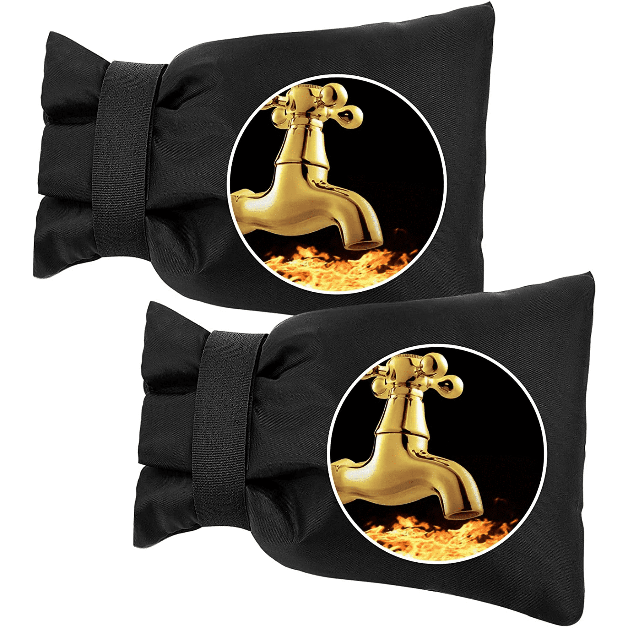"Insulated Outdoor Faucet Covers for Winter, 9""x 7"", Thickened